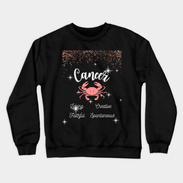 Cancer Zodiac Sign Astrology Tshirt Crewneck Sweatshirt by Bro Aesthetics